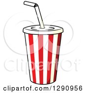 Poster, Art Print Of Striped Fountain Soda Cup