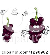 Clipart Of Currants With Hands And A Face Royalty Free Vector Illustration