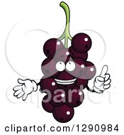 Clipart Of A Talking Happy Currants Fruit Character Royalty Free Vector Illustration