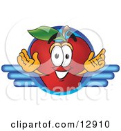Poster, Art Print Of Red Apple Character Mascot Logo