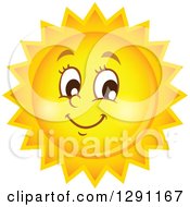 Happy Summer Sun Character