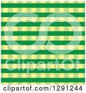 Poster, Art Print Of Seamless Background Pattern Of Green And Yellow Plaid