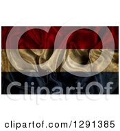 Clipart Of A 3d Dark Distrssed Crumpled Netherlands Flag Royalty Free Illustration