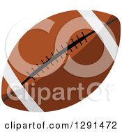Poster, Art Print Of Brown American Football With White Stripes