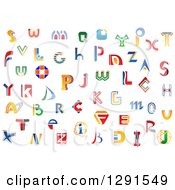 Poster, Art Print Of Colorful Abstract Alphabet Letters 5