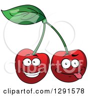 Poster, Art Print Of Happy And Goofy Cherries