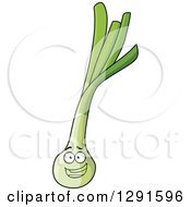 Clipart Of A Happy Leek Character Royalty Free Vector Illustration by Vector Tradition SM