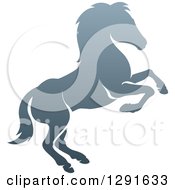 Gradient Gray Rearing Horse