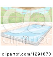 Poster, Art Print Of Window Wall Around An Indoor Swimming Pool