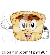 Poster, Art Print Of Cartoon Happy Butter Tart Character Holding A Thumb Up