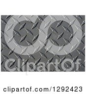 Poster, Art Print Of 3d Diamond Plate Industrial Metal Background Texture