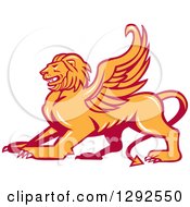Poster, Art Print Of Fierce Winged Lion