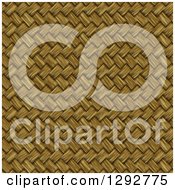 Poster, Art Print Of Brown Basket Weave Texture Background
