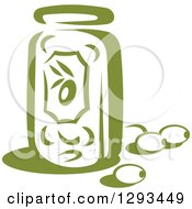 Poster, Art Print Of Green Jar And Olives