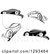 Poster, Art Print Of Black And White Sports Cars