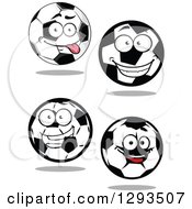Poster, Art Print Of Happy And Goofy Soccer Ball Characters