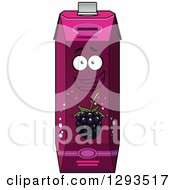Happy Blackberry Juice Carton Character 2