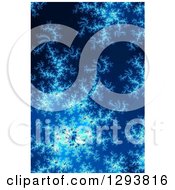 Poster, Art Print Of Blue Fractal Spiral Background
