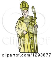 Poster, Art Print Of Bishop In Gold