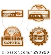 Set Of Coffee Labels