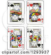 Clipart Of King Playing Cards Royalty Free Vector Illustration