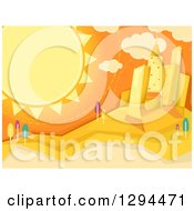 Poster, Art Print Of Summer Sun Shining Over A City