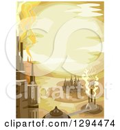 Poster, Art Print Of Steampunk City In The Desert