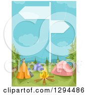 Poster, Art Print Of Guide Sign Over A Camp Ground