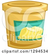 Tub Of Margarine Butter
