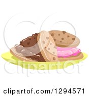 Clipart Of Ice Cream Cookie Sandwiches Royalty Free Vector Illustration