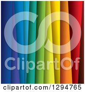 Poster, Art Print Of Background Of 3d Layers Of Rainbow Colored Paper