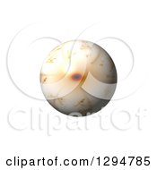 Clipart Of A 3d Brown Fractal Sphere On White Royalty Free Illustration