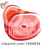 Clipart Of Leg Of Meat Royalty Free Vector Illustration