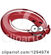 Clipart Of A Happy Sausage Character 2 Royalty Free Vector Illustration