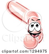 Clipart Of A Happy Sausage Character 3 Royalty Free Vector Illustration