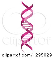Poster, Art Print Of 3d Pink Ribbon Dna Double Helix Cloning Strand