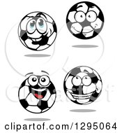 Poster, Art Print Of Soccer Ball Characters
