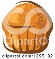 Clipart Of A Muffin Or Cupcake Royalty Free Vector Illustration