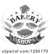Poster, Art Print Of Grayscale Muffin And Pastry Bake Shop Design