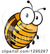 Cartoon Happy Colorado Potato Beetle