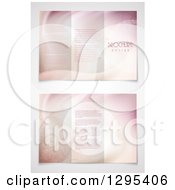 Poster, Art Print Of Pink Floral Trifold Brocuer Template - Advanced User Recommended