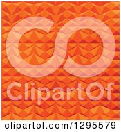 Clipart Of A Low Poly Abstract Geometric Background In Orange Tones 3 Royalty Free Vector Illustration