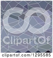 Poster, Art Print Of Low Poly Abstract Geometric Background In Blue And Gray Tones