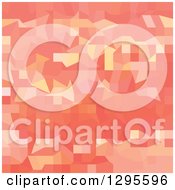 Clipart Of A Low Poly Abstract Geometric Background In Orange And Pink Tones Royalty Free Vector Illustration