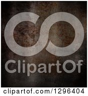 Clipart Of A Rusty And Scratched Metal Background Royalty Free Illustration by KJ Pargeter