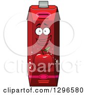 Happy Red Apple Juice Carton Character 2