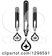 Poster, Art Print Of Black And White Medical Droppers