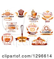 Food And Bakery Designs With Text