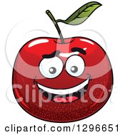 Poster, Art Print Of Smiling Red Apple Character
