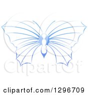 Poster, Art Print Of Gradient Blue Butterfly